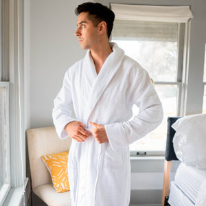 Premium Waffle Robe - plush towel