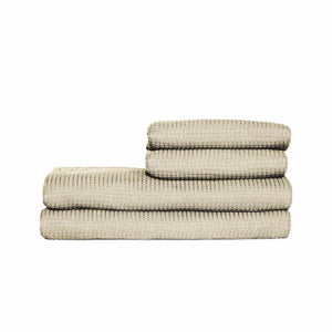Premium Waffle Towel Set - plush towel