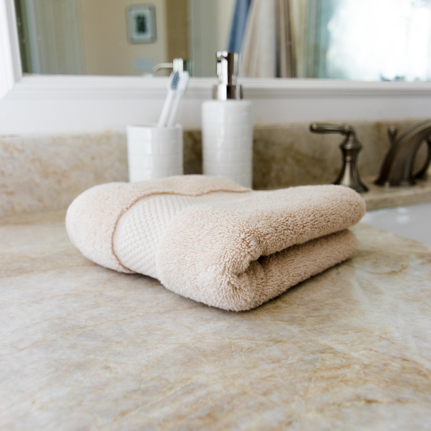 Yellow & Gray Hand Towels Premium - Hand Towels - Phoenician
